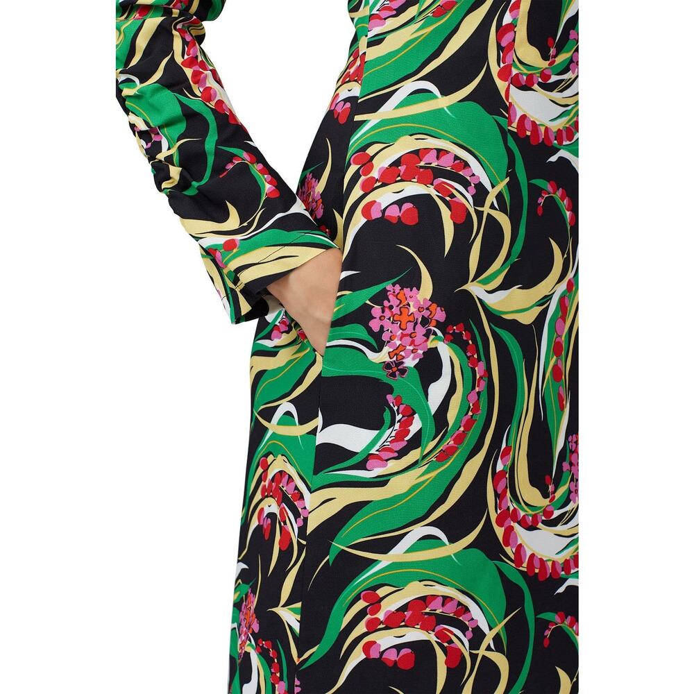 La DoubleJ Tinder Multicolor Floral Print Long Sleeve Midi Dress Size - Picture 6 of 16